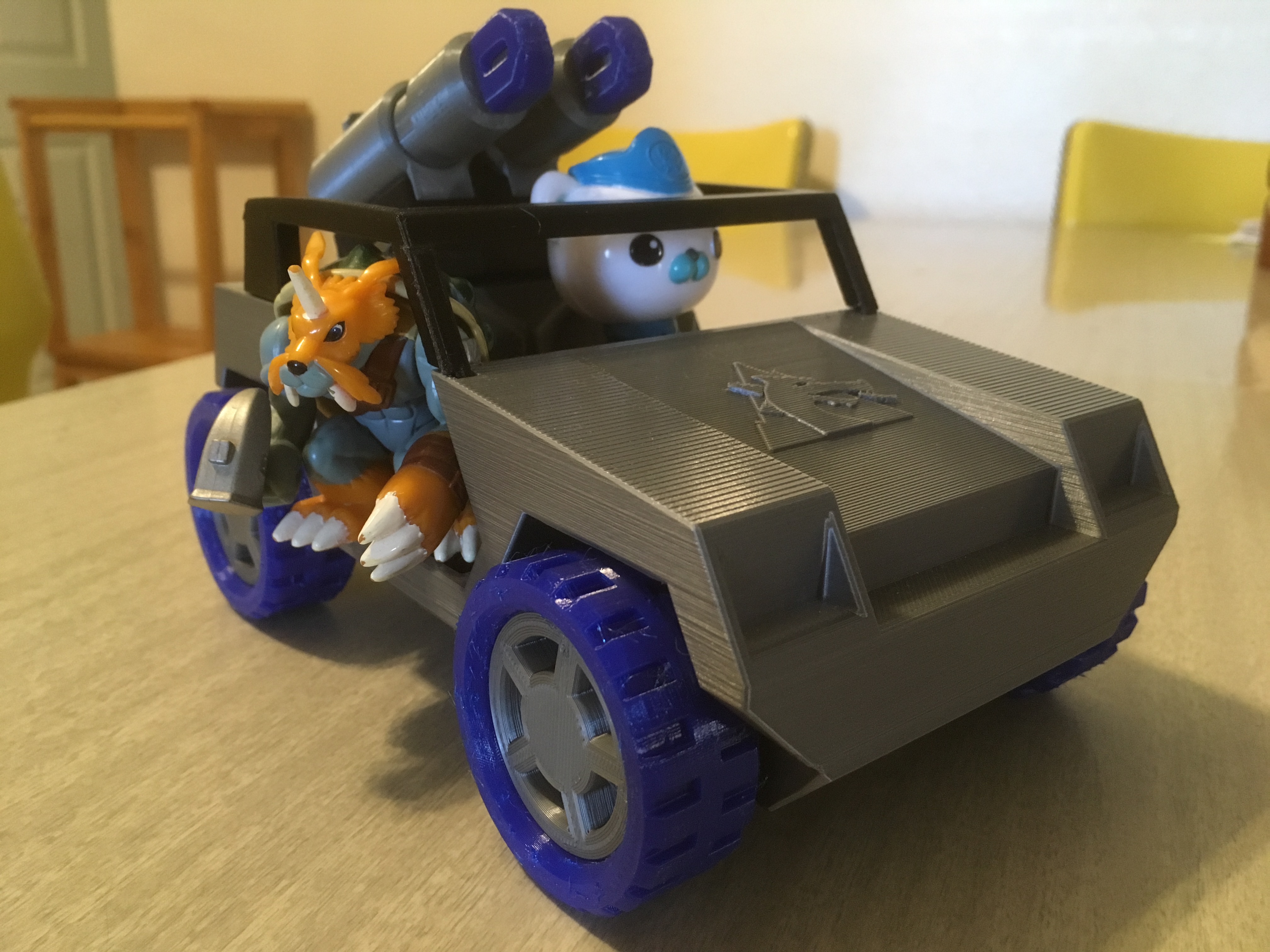 My daughter's Octonauts will likely be taking this vehicle over for their land missions. Zudomon is their friend apparently, which I guess makes sense.