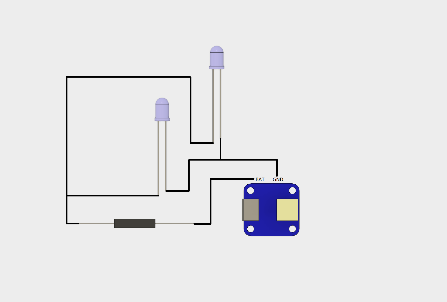 Pretty basic circuit. My drawing is kinda crap though. I'm working on figuring out the best way to show these things.